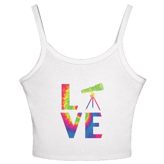 Telescope Astronomer Astronomy Constellations Women's Spaghetti Strap Tank Top