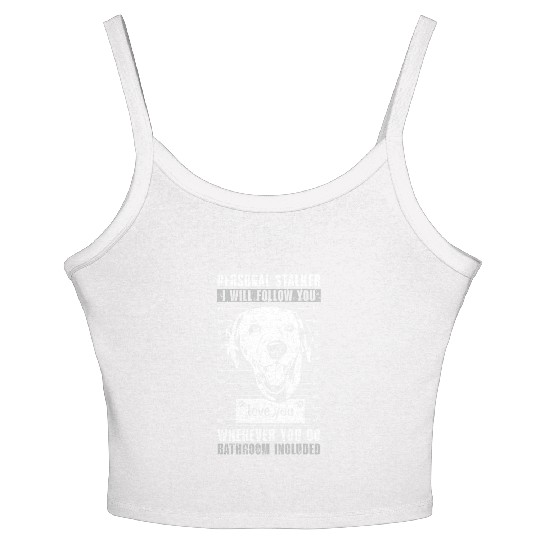 Spot Squad Paw Love Puppy Breeder Dalmatian Dog Women's Spaghetti Strap Tank Top