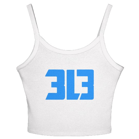 detroit lions 313 Women's Spaghetti Strap Tank Top