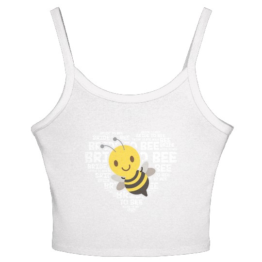 Bride To Bee Funny Engagement Future Wife Gift Women's Spaghetti Strap Tank Top