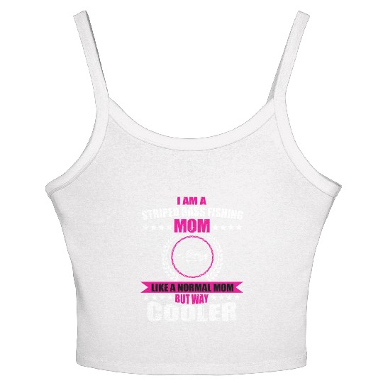 Striped Bass Fishing Mom Women's Spaghetti Strap Tank Top