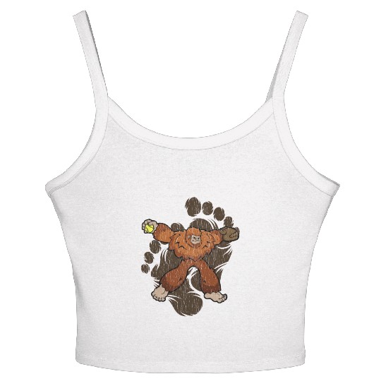 Bigfoot Softball Sasquatch Softball Pitcher Women's Spaghetti Strap Tank Top
