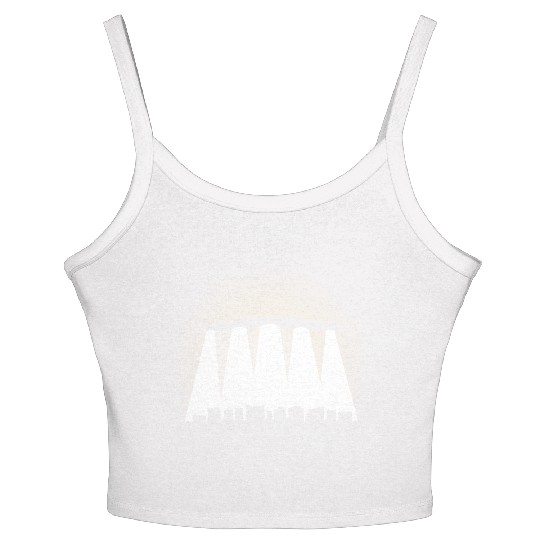 Black Triangle, Phoenix Lights Women's Spaghetti Strap Tank Top