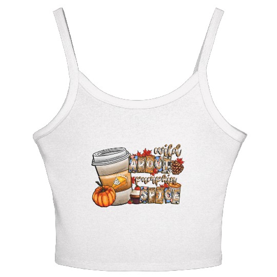 Wild About Pumpkin Spice Women's Spaghetti Strap Tank Top
