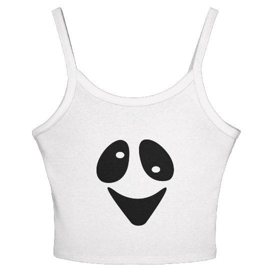 Halloween Scary Ghost Face Costume Women's Spaghetti Strap Tank Top