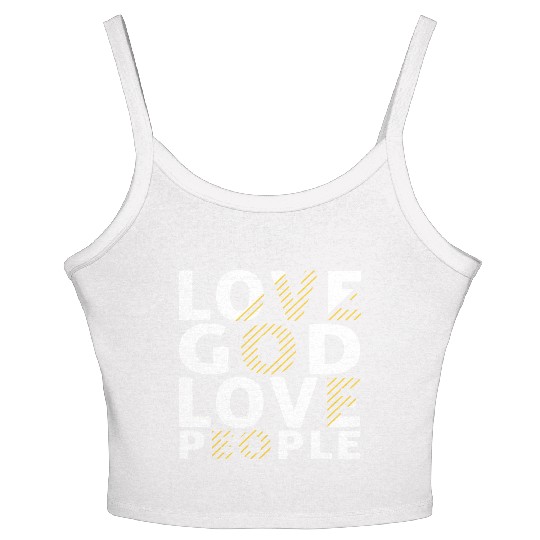 Love God Love People Women's Spaghetti Strap Tank Top