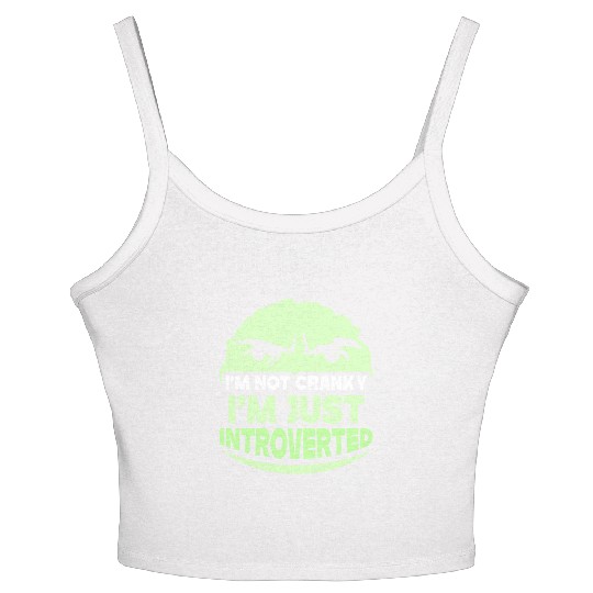 I'm Not Cranky - I'm Just Introverted Introvert Women's Spaghetti Strap Tank Top
