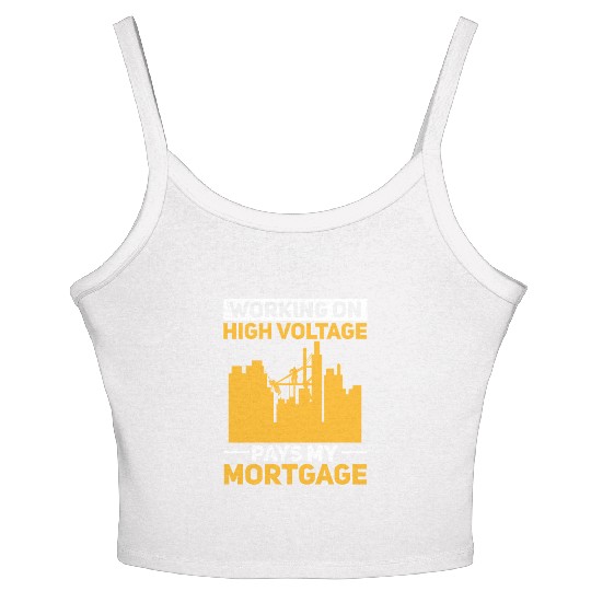 Electrician Electrical Engineer Lineman Women's Spaghetti Strap Tank Top