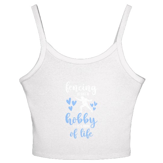 Fencing Sport Women's Spaghetti Strap Tank Top