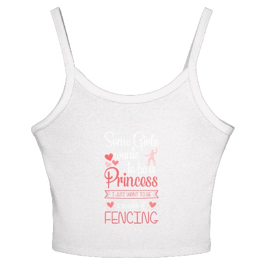 Fencing Sport Sabre Sword Sport Fencing Women's Spaghetti Strap Tank Top