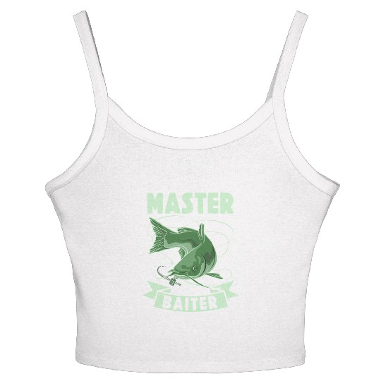 Master Baiter - Wels Catfish Hunter Women's Spaghetti Strap Tank Top