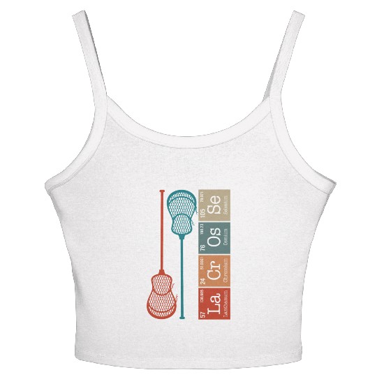 Lacrosse Periodic Table Element Women's Spaghetti Strap Tank Top, Lacrosse