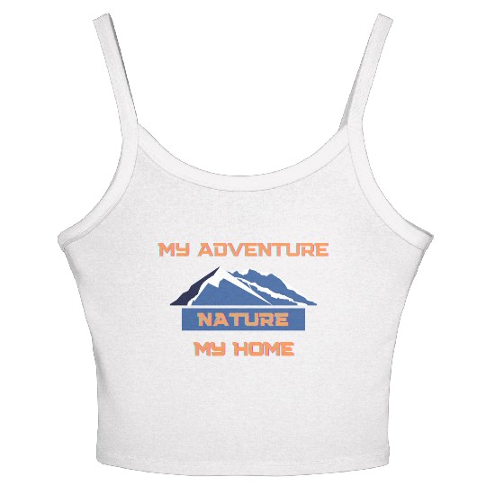 My Adventure Nature My Home Women's Spaghetti Strap Tank Top