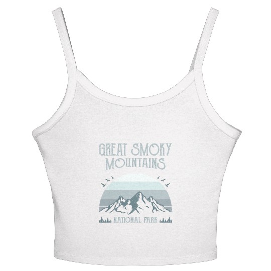 Great Smoky Mountains Vintage National Park Women's Spaghetti Strap Tank Top