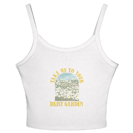 Daisy Garden Gardening Gardener Women's Spaghetti Strap Tank Top