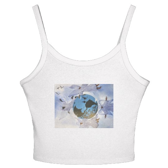 Blue Mountain Women's Spaghetti Strap Tank Top