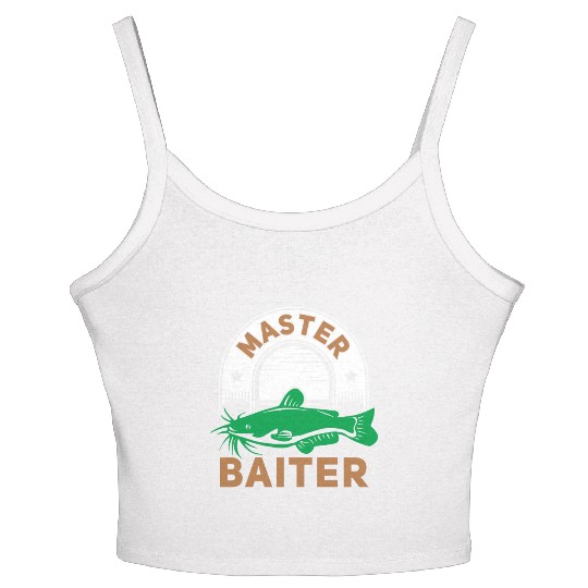 Master Baiter - Wels Catfish Hunter Women's Spaghetti Strap Tank Top