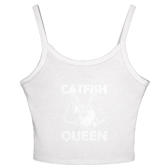 Wels Catfish Design For A Catfish Queen Women's Spaghetti Strap Tank Top