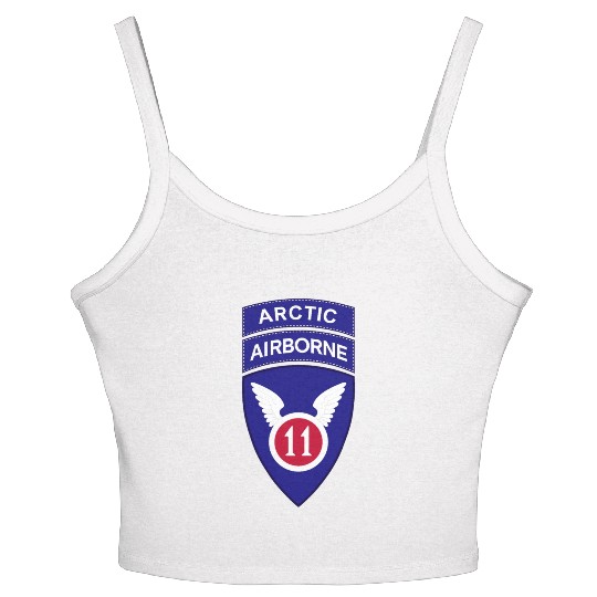 11th Airborne Division w Arctic Tab wo Txt X 300 Women's Spaghetti Strap Tank Top