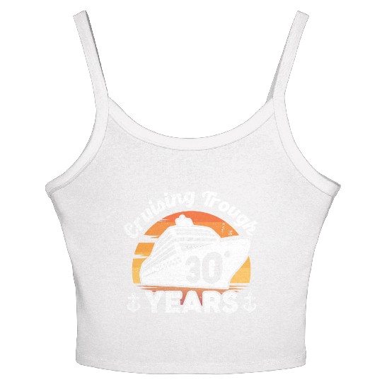 Cruising Trough 30 Years Anniversary Women's Spaghetti Strap Tank Top