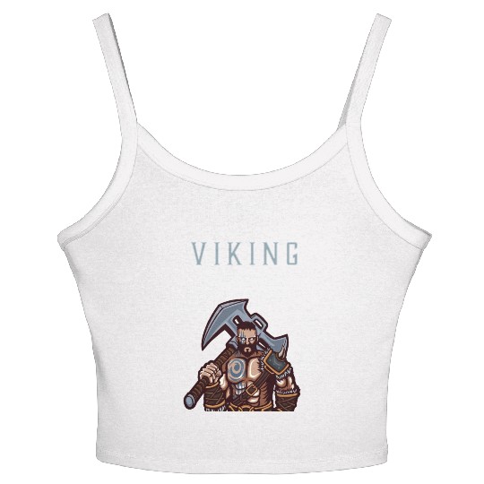 Viking Warrior Be Strong Be Brave Be Humble 1 Women's Spaghetti Strap Tank Top