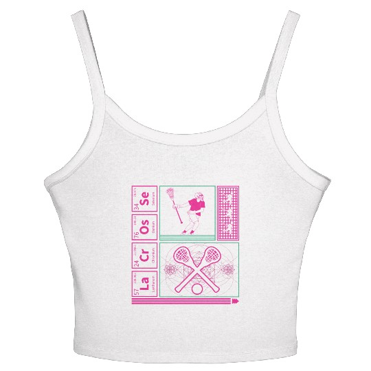 Lacrosse Periodic Table Element Women's Spaghetti Strap Tank Top, Lacrosse