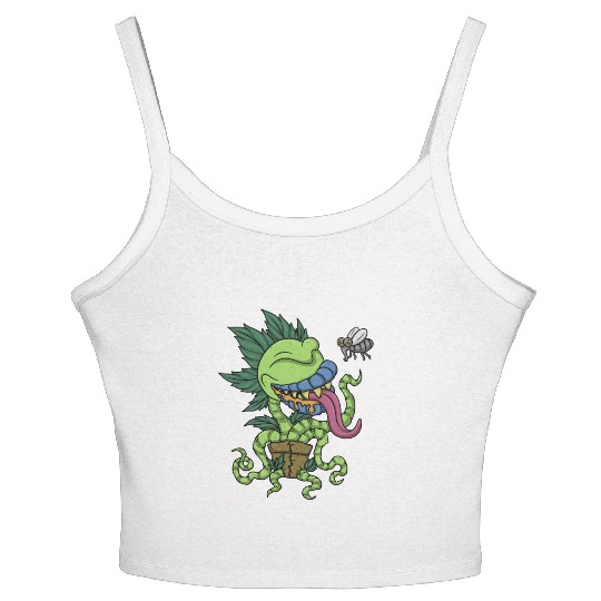 Venus Fly Trap Botanical Monster Plant Carnivorous Women's Spaghetti Strap Tank Top