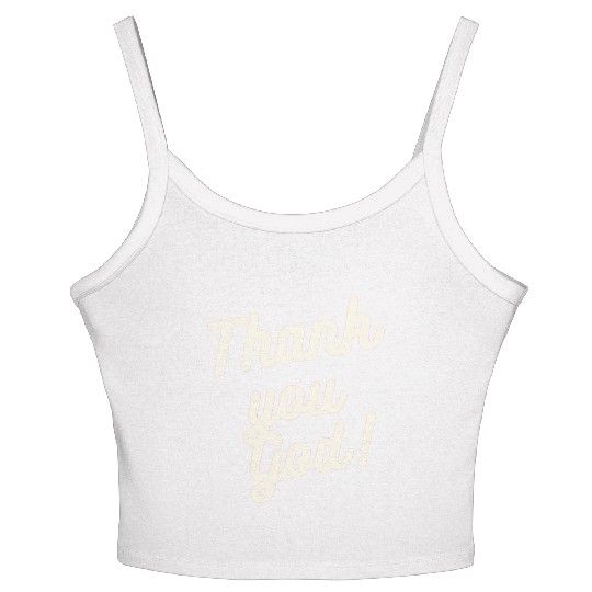 Thank You God Women's Spaghetti Strap Tank Top