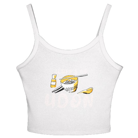 Slurp's Up Udon Noodles Pun Japanese Ramen Pasta D Women's Spaghetti Strap Tank Top