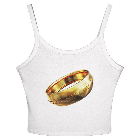 Mystical Gold Ring Women's Spaghetti Strap Tank Top