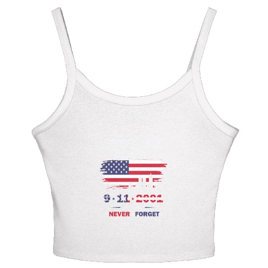We will never forget the Patriot Day 911 Women's Spaghetti Strap Tank Top