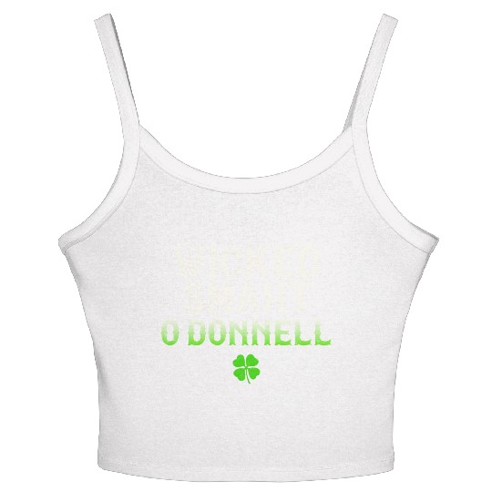 Wicked Smaht O'Donnell Clan Boston Irish Slang Women's Spaghetti Strap Tank Top