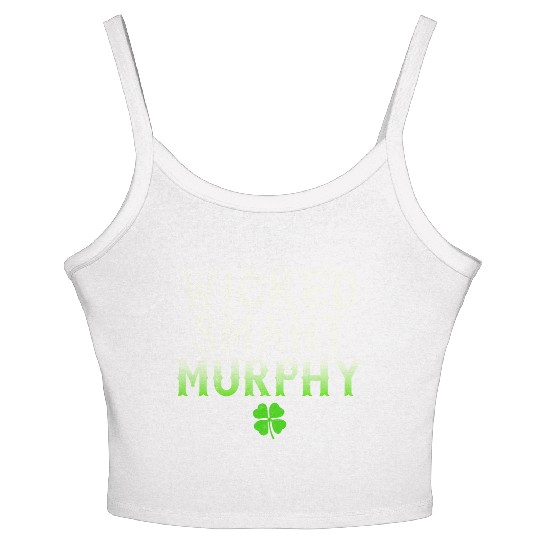 Wicked Smaht Murphy Clan Boston Irish Slang Women's Spaghetti Strap Tank Top