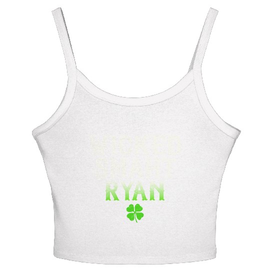 Wicked Smaht Ryan Clan Boston Irish Slang Women's Spaghetti Strap Tank Top