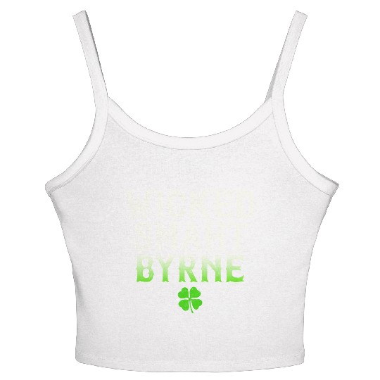 Wicked Smaht Byrne Clan Boston Irish Slang Women's Spaghetti Strap Tank Top