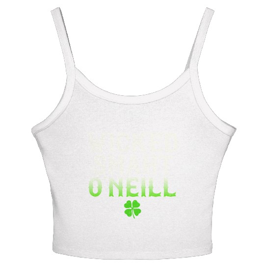 Wicked Smaht O'Neill Clan Boston Irish Slang Women's Spaghetti Strap Tank Top
