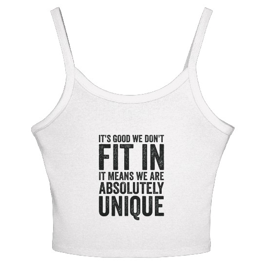 Positivity Misfits Poets Poetry Unique Uniqueness Women's Spaghetti Strap Tank Top