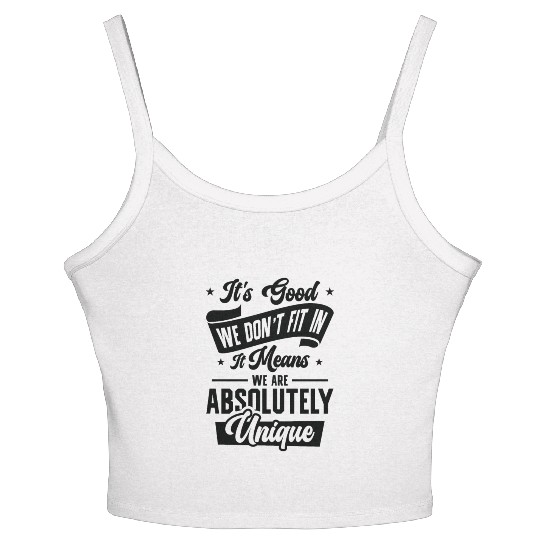 Positivity Misfits Poets Poetry Unique Uniqueness Women's Spaghetti Strap Tank Top