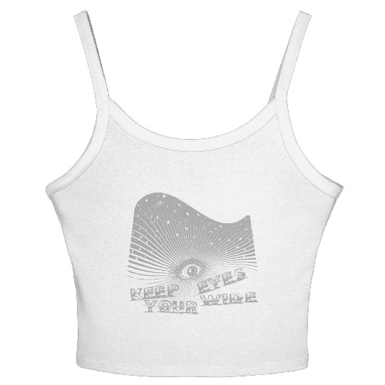 Eyes Wide Winter Come 2 The Light Grey Women's Spaghetti Strap Tank Top