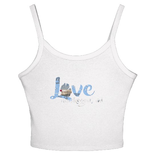 Vintage Love Muskegon Michigan Women's Spaghetti Strap Tank Top