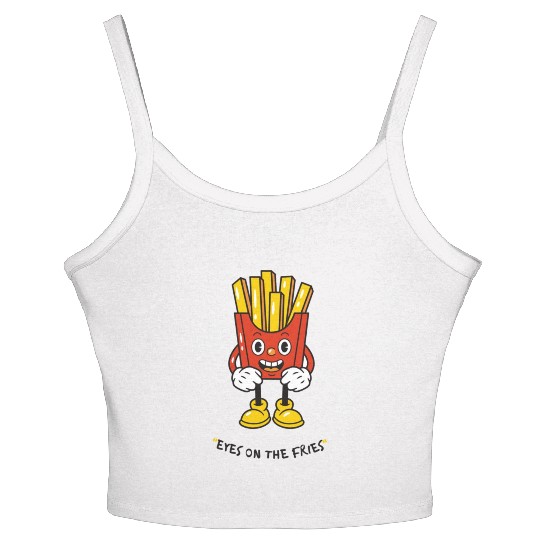 Eyes on the fries unisex Women's Spaghetti Strap Tank Top