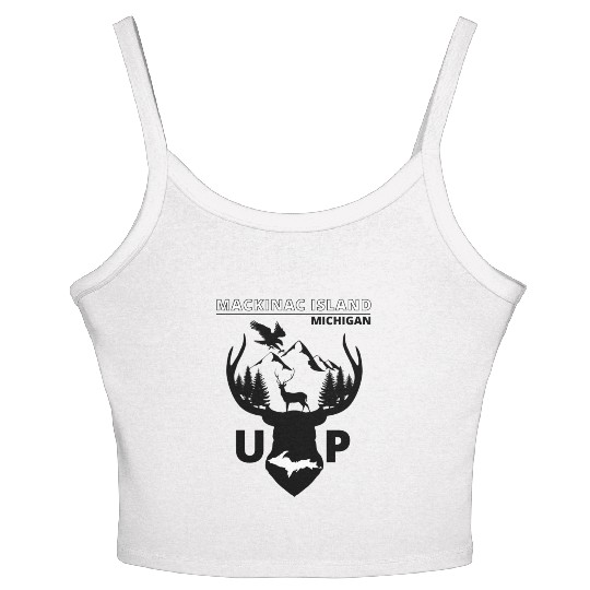 Mackinac Island Michigan Upper Peninsula Women's Spaghetti Strap Tank Top