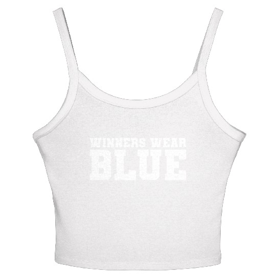 High School Musical EJ Winners Wear Blue Tank Women's Spaghetti Strap Tank Top