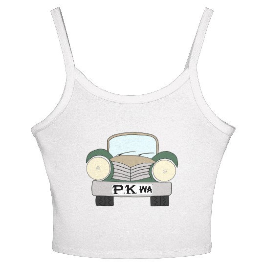 Old Car Khaki Afrikaans PK wa Women's Spaghetti Strap Tank Top