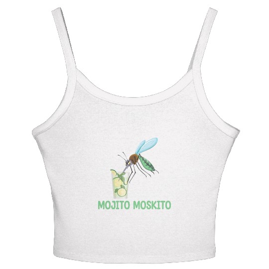 MOJITO MOSKITO | Funny Beer Women's Spaghetti Strap Tank Top | Funny Alcohol
