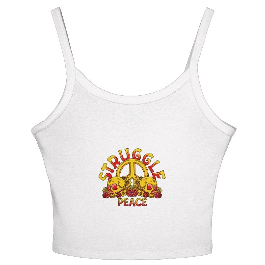 struggle peach Women's Spaghetti Strap Tank Top