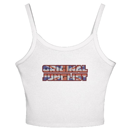 Original Junglist DNB Drum n Bass UK Remix Women's Spaghetti Strap Tank Top
