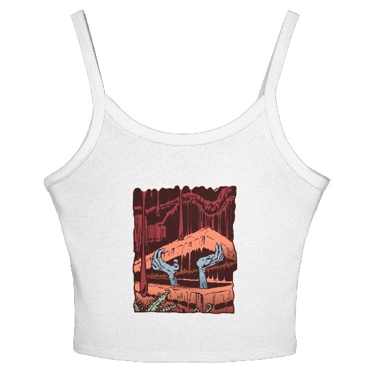 Zombie Coffin Women's Spaghetti Strap Tank Top
