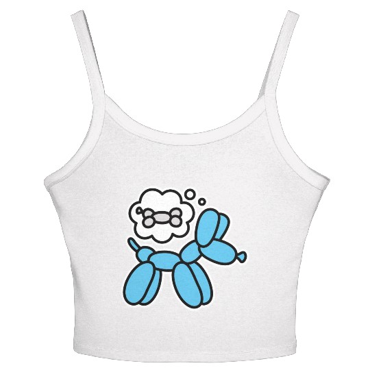 Balloon animal balloon dog balloon artist bone Women's Spaghetti Strap Tank Top