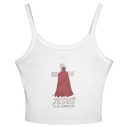 Jesus Is My Superhero Women's Spaghetti Strap Tank Top